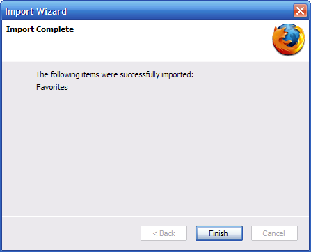 finish importing bookmarks